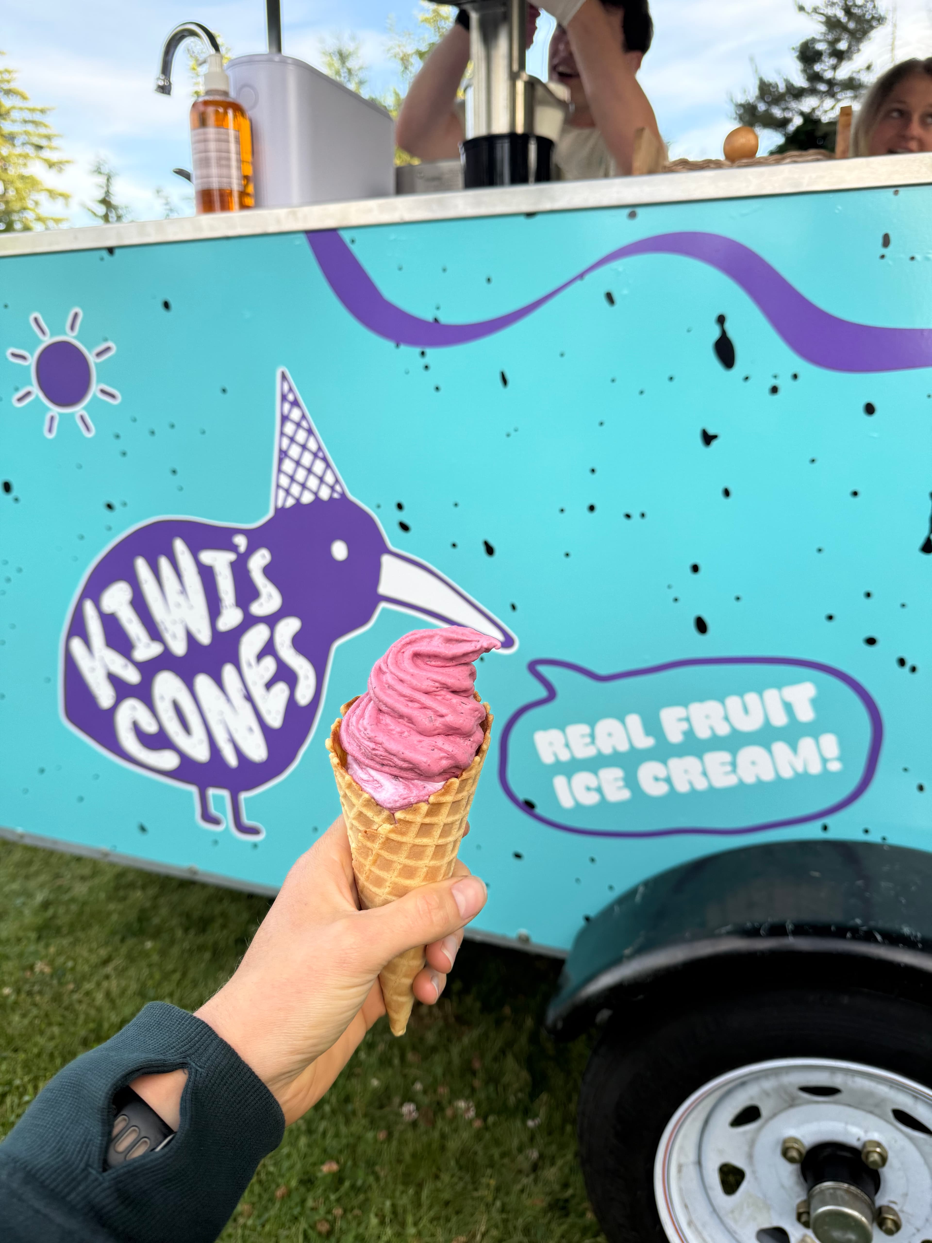 Kiwi's Cones — fresh fruit soft serve